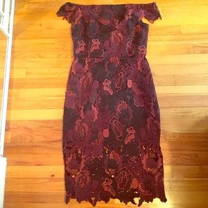 ABS off the shoulder dress